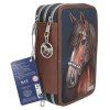 Školní penál Miss Melody Luxury Horse třípatrový s výbavou 3