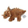 Plyšový přívěsek dinosaurus Dino World Triceratops hnědý