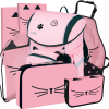 Školní aktovka Stil Cat Lady – velký set 7 dílů