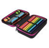 Školní penál CoolPack Jumper 2 zipy Kapybara Music – vybavený 1