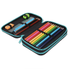 Školní penál 2 zipy CoolPack Jumper Gamer Chess vybavený 1