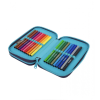 Školní penál 2 zipy CoolPack Jumper Mrs Unicorn vybavený 1