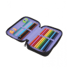 Školní penál 2 zipy CoolPack Jumper Mood vybavený 1