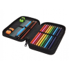 Školní penál 2 zipy CoolPack Jumper Hobby vybavený 1