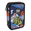 Školní penál 2 zipy CoolPack Jumper Hobby vybavený
