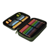 Školní penál 2 zipy CoolPack Jumper Gradient Grass vybavený 1