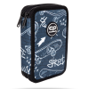 Školní penál 2 zipy CoolPack Jumper Skate Street Life vybavený