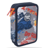 Školní penál 2 zipy CoolPack Jumper Offroad vybavený