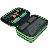 Školní třípatrový penál CoolPack Jumper Game Over Gradient Green – vybavený 1