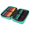 Školní třípatrový penál CoolPack Jumper Tropic – vybavený 2