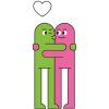 Gumovací pero Pilot FriXion Ball Friends LTD 0.7 Heart  2