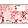 Sešit A5 linkovaný 524 Herlitz Květiny Pink – 20 listů 1
