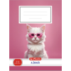 Sešit A5 linkovaný 513 Herlitz Kočka Pink Glasses – 10 listů