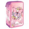 Školní penál třípatrový Butterfly – Motýl
