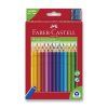 Pastelky Faber-Castell Junior Triangular - 30 barev + ořezávátko