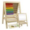 multifunkcni tabule s pocitadlem 23 5x33x20 cm drevena 2v1