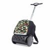 Školní a cestovní batoh na kolečkách Nikidom Roller UP XL Butterfly camo (27 l)