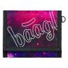 Peněženka Baagl Galaxy fialová – odolná peněženka s očkem na karabinku 1