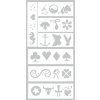 Tetovací sada Centropen 2880 Tattoo – 4 popisovače a šablon 1
