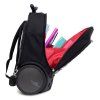 Školní a cestovní batoh na kolečkách Nikidom Roller UP XL Wild Fire (27 l), Černý