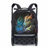 Školní a cestovní batoh na kolečkách Nikidom Roller UP XL Wild Fire (27 l), Černý