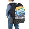 Školní a cestovní batoh na kolečkách Nikidom Roller UP Wild Fire (19 l), Černý